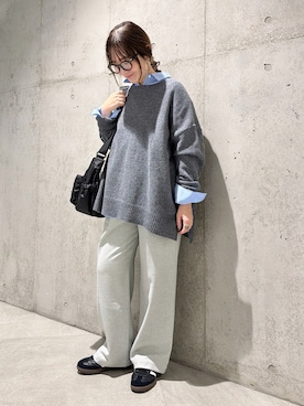 「FORK&SPOON（フォークアンドスプーン）のアイテム」を使った、香織さん（レディース・154cm）の冬コーディネート