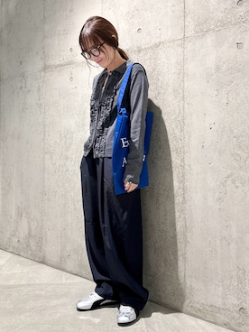 「URBAN RESEARCH Sonny Label（アーバンリサーチサニーレーベル）のアイテム（トートバッグ）」を使った、香織さん（レディース・154cm）の秋コーディネート