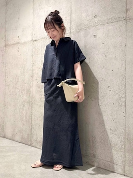 「URBAN RESEARCH Sonny Label（アーバンリサーチサニーレーベル）のアイテム」を使った、香織さん（レディース・154cm）の夏コーディネート