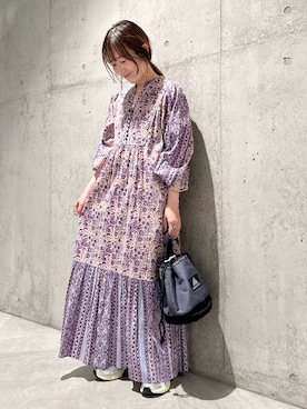 「アイテム（雑貨/ホビー）」を使った、香織さん（レディース・154cm）の秋コーディネート