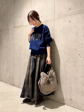 「URBAN RESEARCH Sonny Label（アーバンリサーチサニーレーベル）のアイテム」を使った、香織さん（レディース・154cm）の秋コーディネート