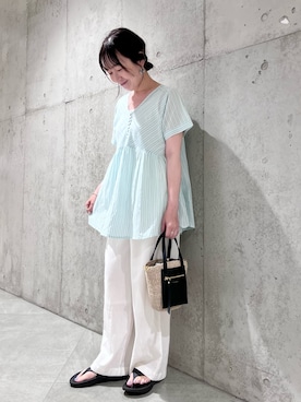 香織さん(レディース・154cm)の夏コーディネート