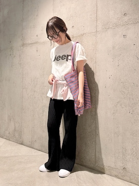 「URBAN RESEARCH Sonny Label（アーバンリサーチサニーレーベル）のアイテム（バッグ）」を使った、香織さん（レディース・154cm）の春コーディネート