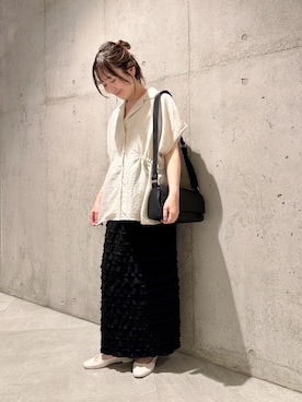 「URBAN RESEARCH Sonny Label（アーバンリサーチサニーレーベル）のアイテム（バッグ）」を使った、香織さん（レディース・154cm）の夏コーディネート