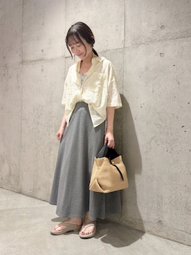 「URBAN RESEARCH Sonny Label（アーバンリサーチサニーレーベル）のアイテム（トップス）」を使った、香織さん（レディース・154cm）の春コーディネート