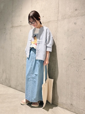 「URBAN RESEARCH Sonny Label（アーバンリサーチサニーレーベル）のアイテム」を使った、香織さん（レディース・154cm）の春コーディネート