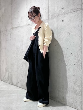「URBAN RESEARCH Sonny Label（アーバンリサーチサニーレーベル）のアイテム（オールインワン・サロペット）」を使った、香織さん（レディース・154cm）の秋コーディネート