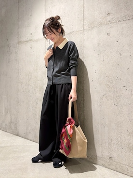 「URBAN RESEARCH Sonny Label（アーバンリサーチサニーレーベル）のアイテム（バッグ）」を使った、香織さん（レディース・154cm）の秋コーディネート