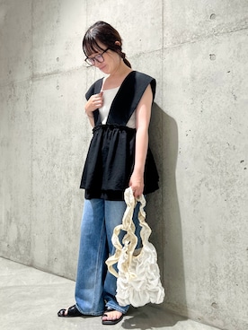 香織さん(レディース・154cm)の夏コーディネート