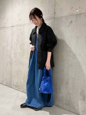 「URBAN RESEARCH Sonny Label（アーバンリサーチサニーレーベル）のアイテム（ブルゾン）」を使った、香織さん（レディース・154cm）の冬コーディネート