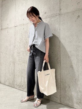 「URBAN RESEARCH DOORS（アーバンリサーチドアーズ）のアイテム」を使った、香織さん（レディース・154cm）の夏コーディネート