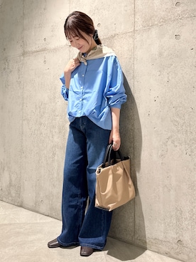 「アイテム（財布/小物）」を使った、香織さん（レディース・154cm）の秋コーディネート
