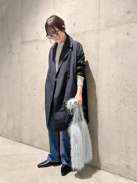 「URBAN RESEARCH Sonny Label（アーバンリサーチサニーレーベル）のアイテム（バッグ）」を使った、香織さん（レディース・154cm）の冬コーディネート