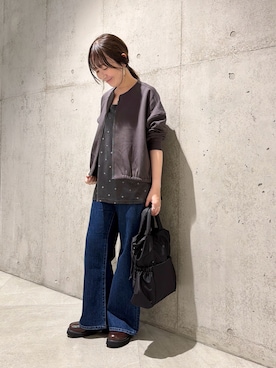 「URBAN RESEARCH DOORS（アーバンリサーチドアーズ）のアイテム（キャミソール）」を使った、香織さん（レディース・154cm）の秋コーディネート
