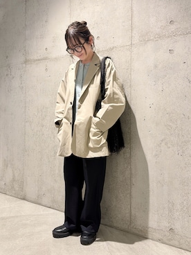 「URBAN RESEARCH Sonny Label（アーバンリサーチサニーレーベル）のアイテム」を使った、香織さん（レディース・154cm）の冬コーディネート