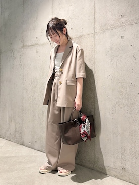 「URBAN RESEARCH Sonny Label（アーバンリサーチサニーレーベル）のアイテム」を使った、香織さん（レディース・154cm）の春コーディネート
