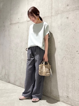 「ママコーデ」｜香織さん（レディース・154cm）の夏コーディネート
