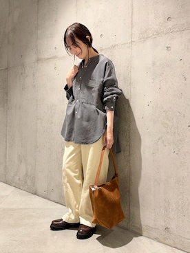 「URBAN RESEARCH Sonny Label（アーバンリサーチサニーレーベル）のアイテム（バッグ）」を使った、香織さん（レディース・154cm）の秋コーディネート