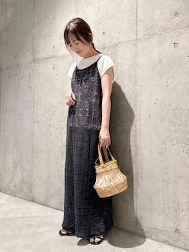「URBAN RESEARCH Sonny Label（アーバンリサーチサニーレーベル）のアイテム（ワンピース/ドレス）」を使った、香織さん（レディース・154cm）の夏コーディネート