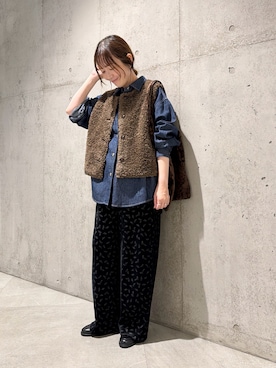 「URBAN RESEARCH Sonny Label（アーバンリサーチサニーレーベル）のアイテム（バッグ）」を使った、香織さん（レディース・154cm）の秋コーディネート
