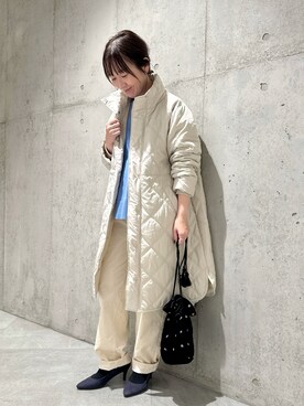 「URBAN RESEARCH Sonny Label（アーバンリサーチサニーレーベル）のアイテム（その他アウター）」を使った、香織さん（レディース・154cm）の冬コーディネート