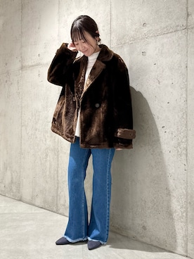 「URBAN RESEARCH Sonny Label（アーバンリサーチサニーレーベル）のアイテム（その他アウター）」を使った、香織さん（レディース・154cm）の秋コーディネート