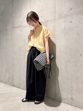 「URBAN RESEARCH Sonny Label（アーバンリサーチサニーレーベル）のアイテム」を使った、香織さん（レディース・154cm）の夏コーディネート
