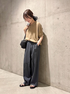 「URBAN RESEARCH Sonny Label（アーバンリサーチサニーレーベル）のアイテム（バッグ）」を使った、香織さん（レディース・154cm）の夏コーディネート