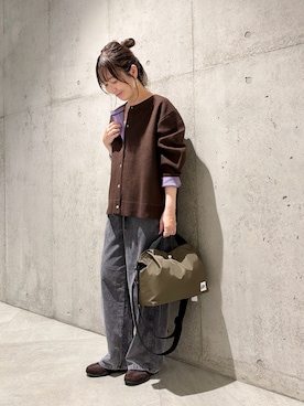 「URBAN RESEARCH Sonny Label（アーバンリサーチサニーレーベル）のアイテム（バッグ）」を使った、香織さん（レディース・154cm）の秋コーディネート
