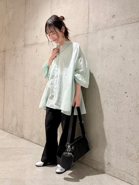 「URBAN RESEARCH Sonny Label（アーバンリサーチサニーレーベル）のアイテム（バッグ）」を使った、香織さん（レディース・154cm）の春コーディネート