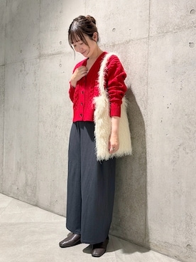 「アイテム（スリッポン）」を使った、香織さん（レディース・154cm）の秋コーディネート