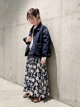 香織さん（レディース・154cm）の冬コーディネート