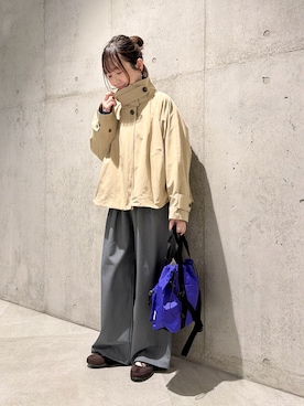 「URBAN RESEARCH Sonny Label（アーバンリサーチサニーレーベル）のアイテム（パンツ）」を使った、香織さん（レディース・154cm）の春コーディネート