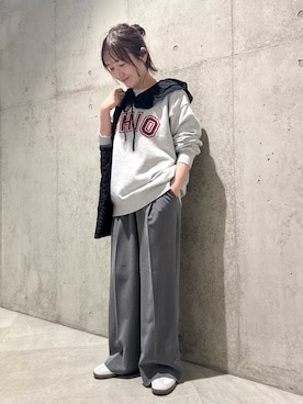 「アイテム（フォーマルスーツ/小物）」を使った、香織さん（レディース・154cm）の秋コーディネート