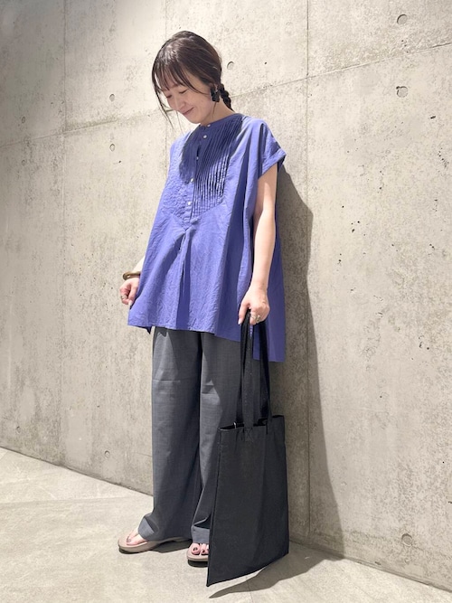 エアリーコットンピンタックドレスシャツ