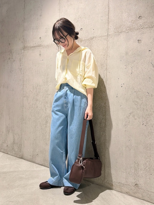 34サイズ/低身長向けも展開』タックデニム(デニムパンツ)|URBAN 34サイズ/低身長向けも展開』タックデニム(デニムパンツ)|URBAN
