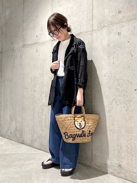 「URBAN RESEARCH Sonny Label（アーバンリサーチサニーレーベル）のアイテム（その他アウター）」を使った、香織さん（レディース・154cm）の春コーディネート