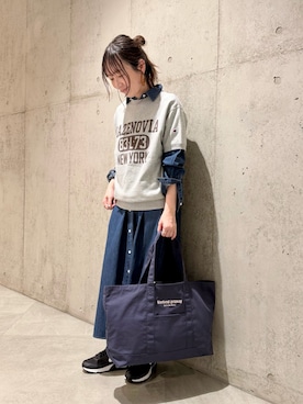 「URBAN RESEARCH Sonny Label（アーバンリサーチサニーレーベル）のアイテム（バッグ）」を使った、香織さん（レディース・154cm）の春コーディネート