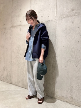 「URBAN RESEARCH Sonny Label（アーバンリサーチサニーレーベル）のアイテム（帽子）」を使った、香織さん（レディース・154cm）の春コーディネート
