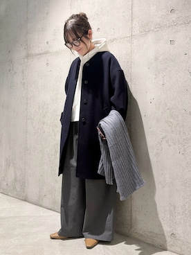 香織さん（骨格ストレート・レディース・154cm）の冬コーディネート