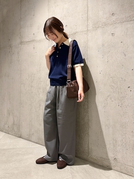 「URBAN RESEARCH Sonny Label（アーバンリサーチサニーレーベル）のアイテム（バッグ）」を使った、香織さん（レディース・154cm）の夏コーディネート
