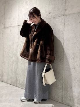 香織さん（レディース・154cm）の冬コーディネート