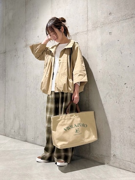 「FORK&SPOON（フォークアンドスプーン）のアイテム」を使った、香織さん（レディース・154cm）の秋コーディネート