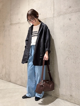 「URBAN RESEARCH Sonny Label（アーバンリサーチサニーレーベル）のアイテム（シューズ）」を使った、香織さん（レディース・154cm）の春コーディネート