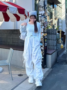 「韓国コーデ」｜「アイテム（その他シューズ）」を使った、Shionさん（レディース・159cm）の冬コーディネート