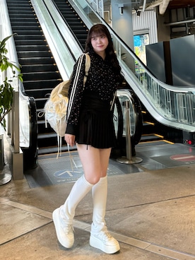 「アイテム（バックパック/リュック）」を使った、Shionさん（レディース・159cm）の夏コーディネート