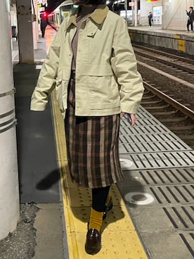 「アイテム（ローファー）」を使った、higa_99さん（レディース・150cm）の秋コーディネート