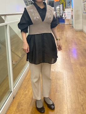 「アイテム（ベスト）」を使った、higa_99さん（レディース・150cm）の秋コーディネート