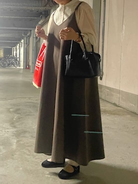 「アイテム（ボストンバッグ）」を使った、higa_99さん（レディース・150cm）の秋コーディネート