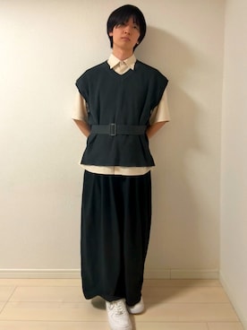 「ASTRONOMY（アストロノミー）のアイテム」を使った、ろんさん（メンズ・167cm）の夏コーディネート